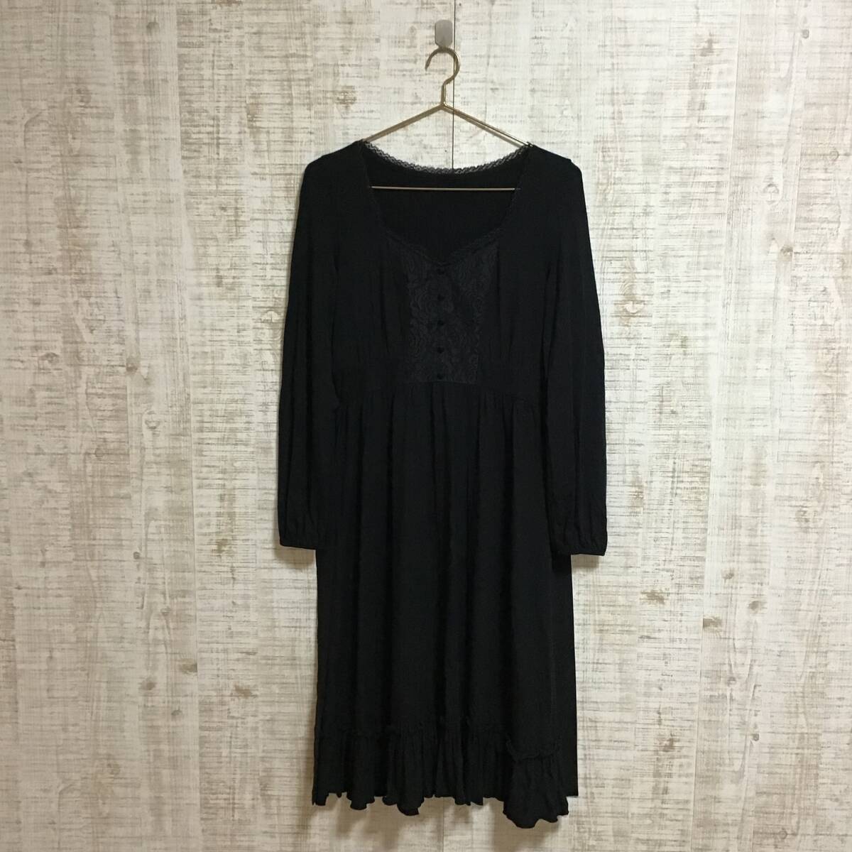 A278◇GRACE CONTINENTAL|グレースコンチネンタル ワンピース 黒 サイズS拍卖