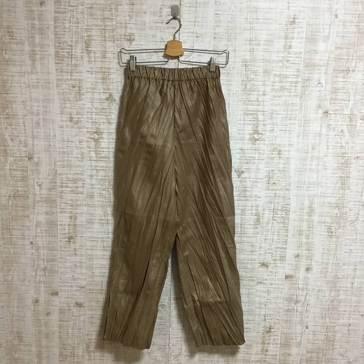 A479◇KBF|ケービーエフ フレアパンツ ライトブラウン サイズS拍卖