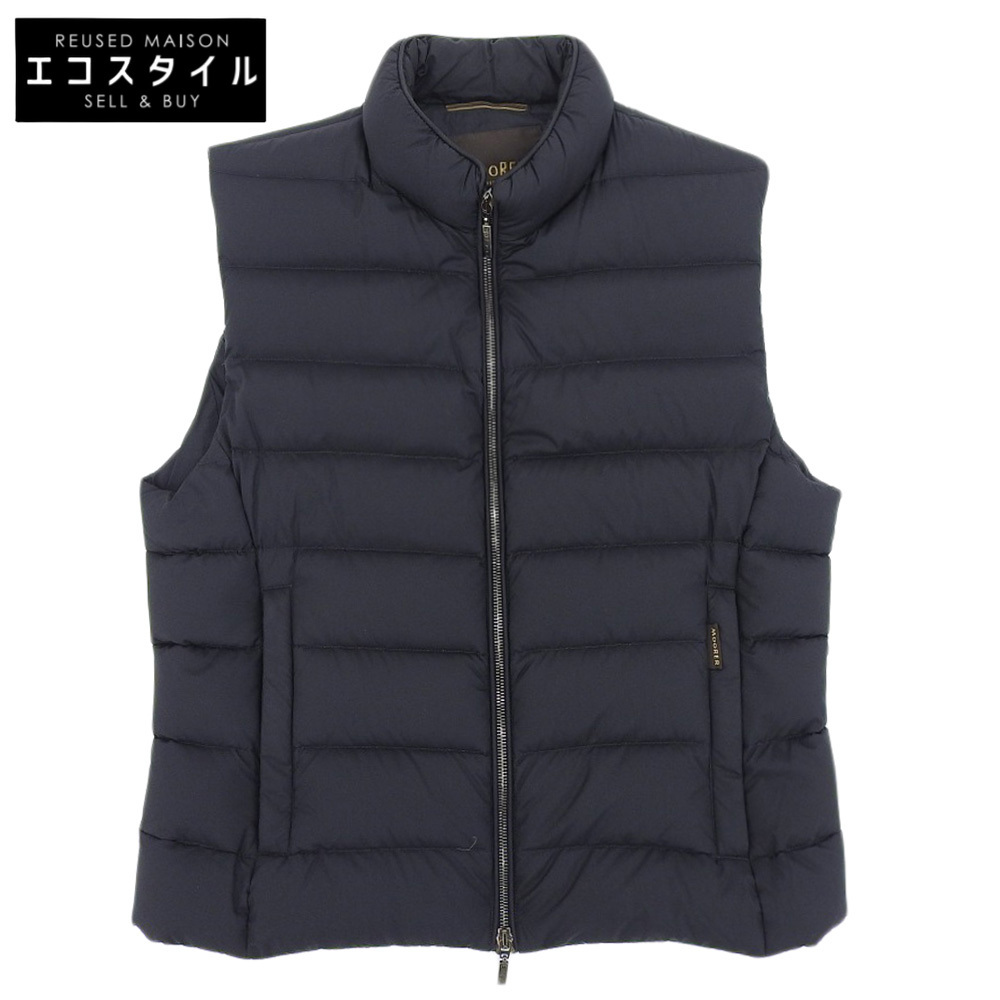 MooRER ムーレー OLIVER-OP ナイロン ダウンベスト メンズ ブラック 46拍卖