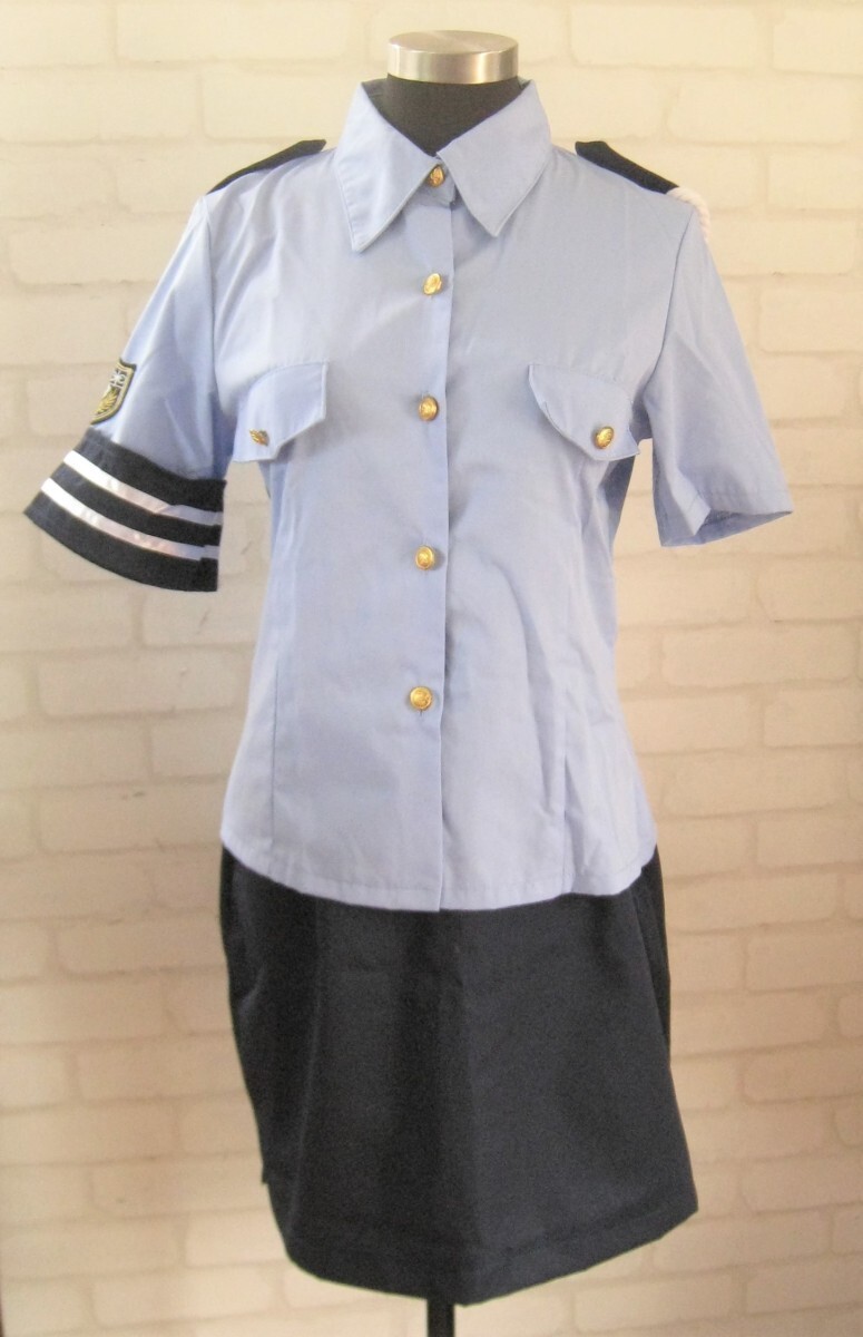 04-M コスプレ衣装◆ミニスカポリス(婦人警官)警官コスチューム (ツーピース)Mサイズ ~モダン屋金魚~拍卖