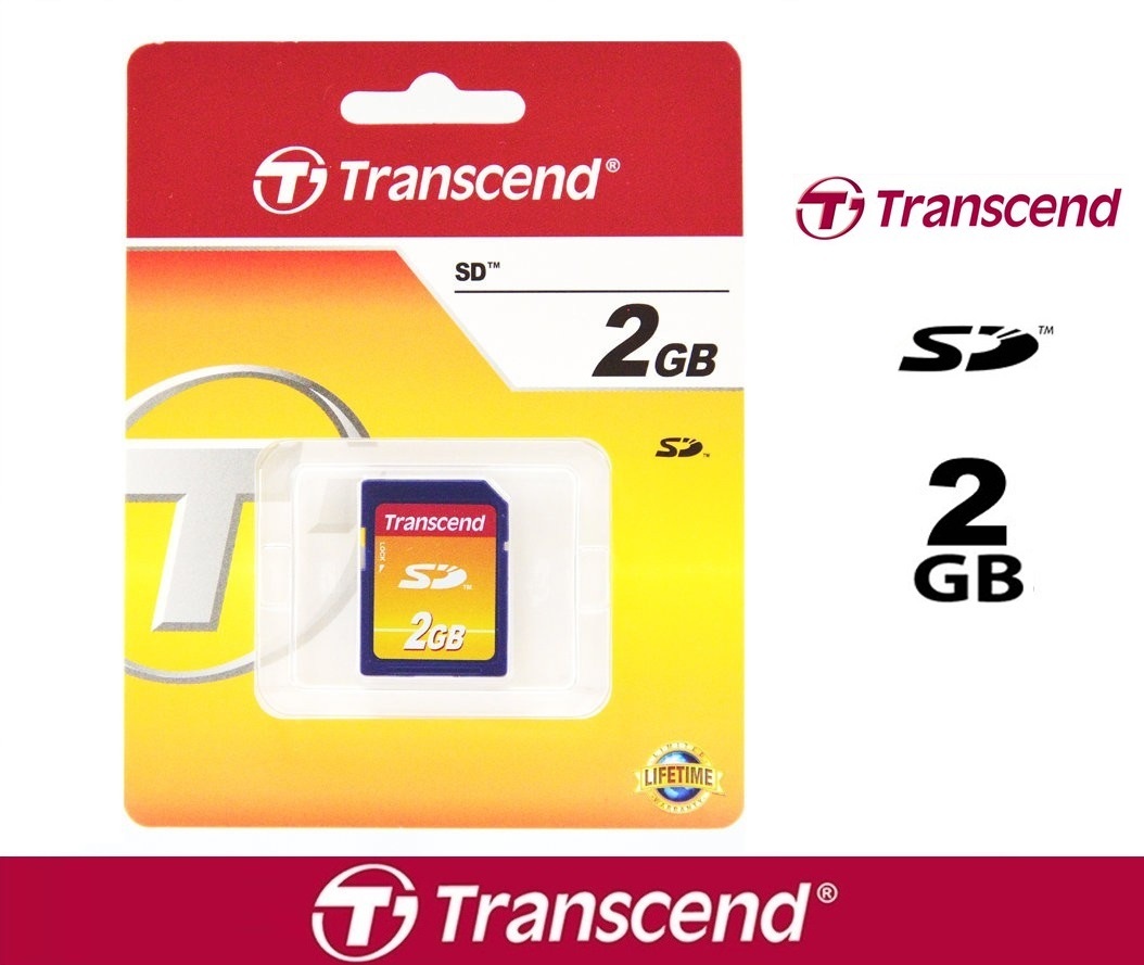 2GB Transcend SDカード 2GB トランセンド sdメモリカード 2G TS2GSDC 貴重な2GB カメラにおすすめ拍卖