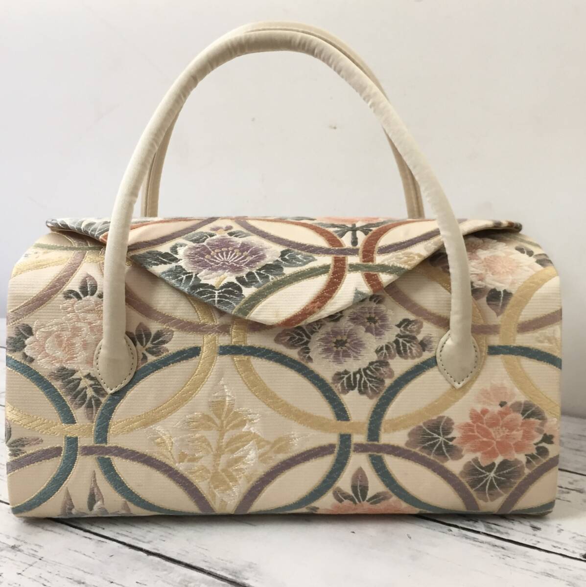 利休バッグ 七宝模様 お茶席 正装 フォーマル 日本の伝統 B5023拍卖