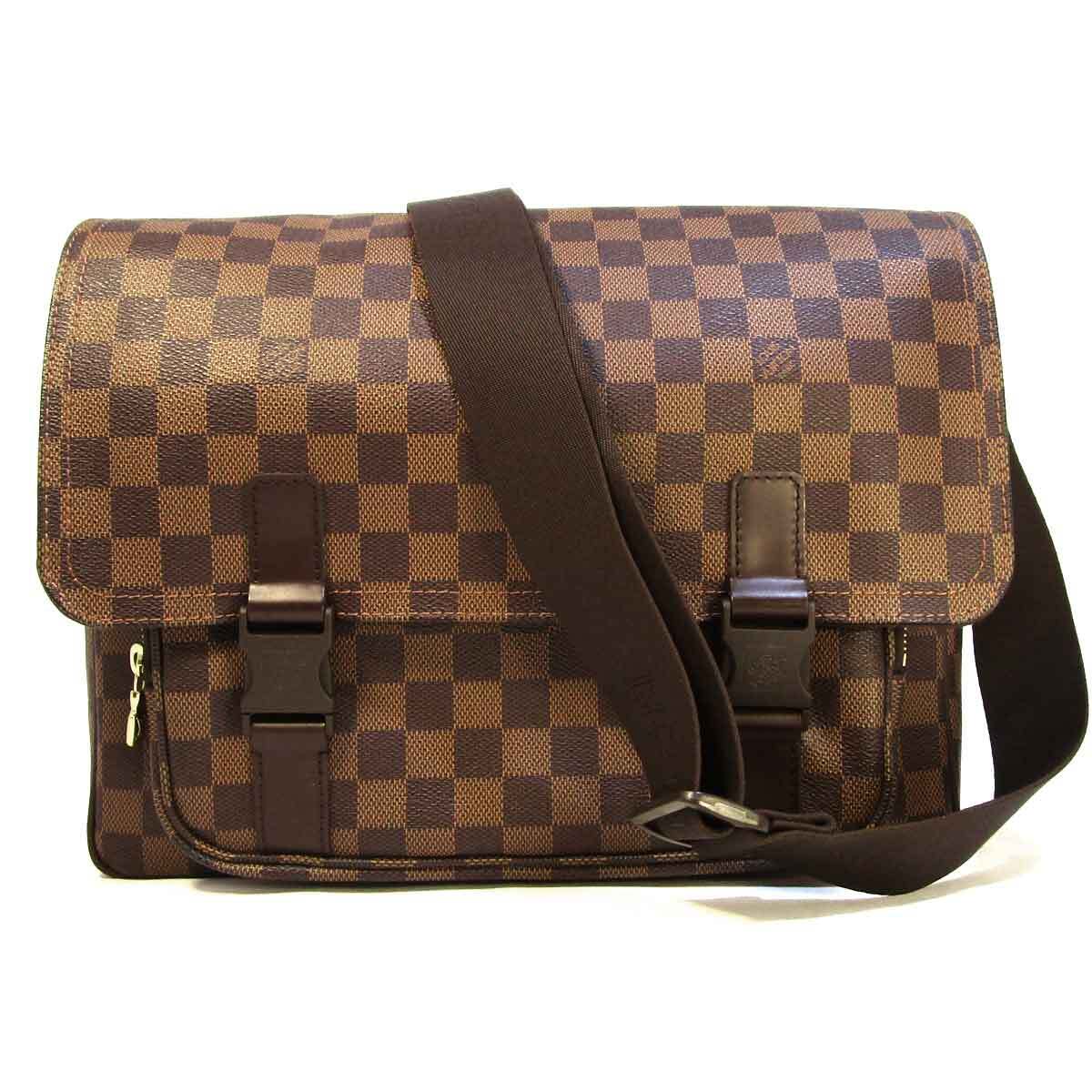 ルイ ヴィトン ショルダーバッグ N51125 ダミエ メッセンジャーメルヴィール 茶系 中古 グレード:S サンヤ質店拍卖