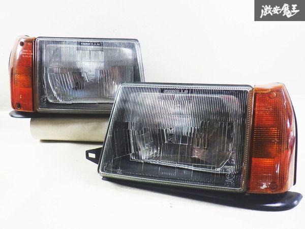【希少】純正 FIAT フィアット ランチア アウトビアンキ Y10 ヘッドライト ヘッドランプ 左右 CARELLO 07587748 16587717 07587724 棚拍卖