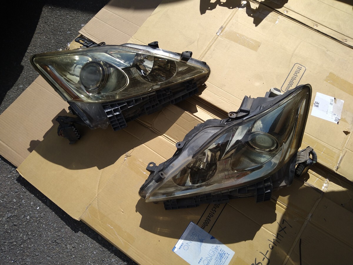 希少 レクサス 純正 ヘッドライト ハロゲン 20系 IS250 IS350 GSE20 21 中期 前期拍卖