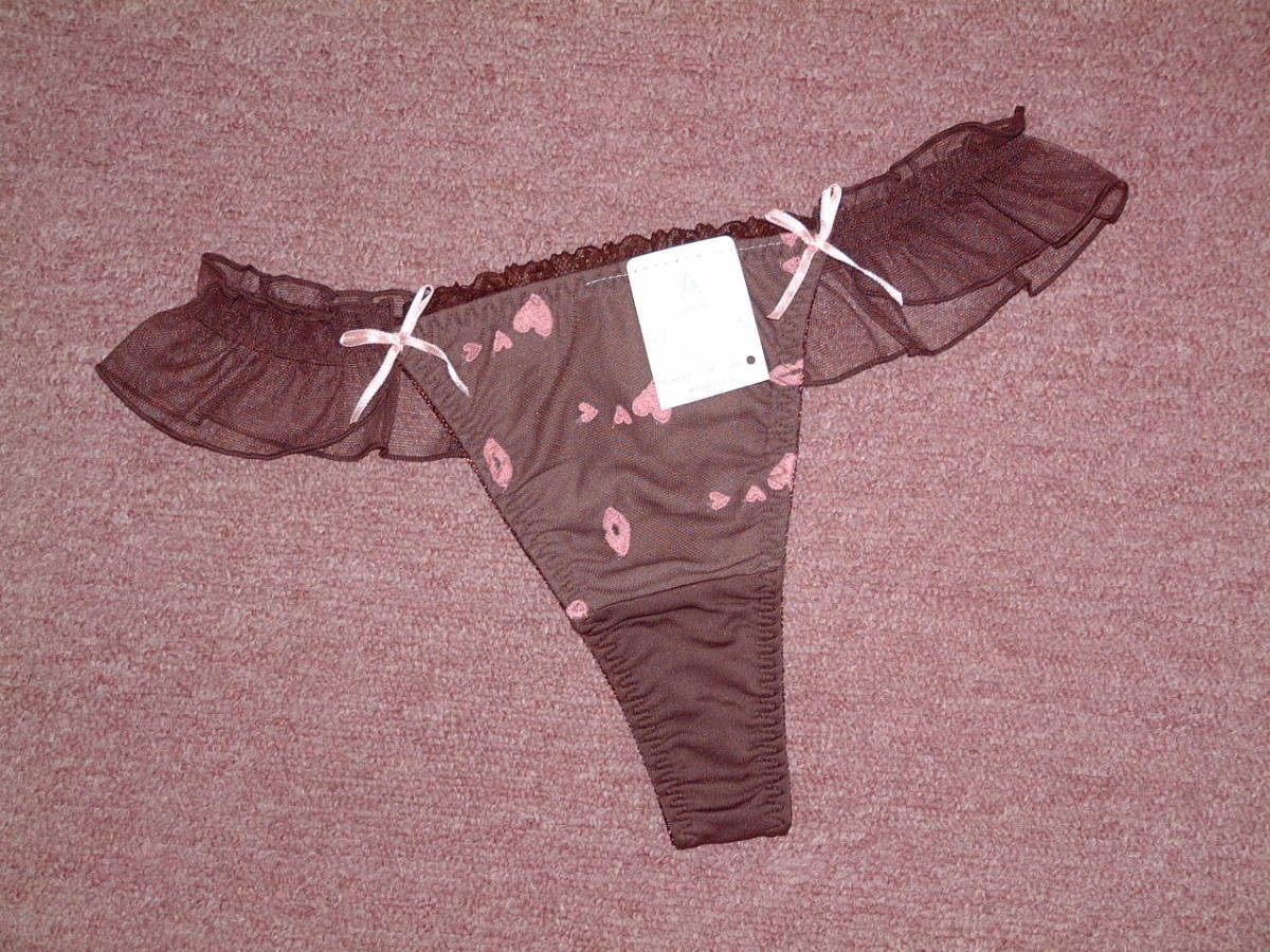 ★送料込み★ワコール アンフィ amphi /エーバイアンフィ ハートとリップ柄が印象的なソング PLH550 Tバック拍卖