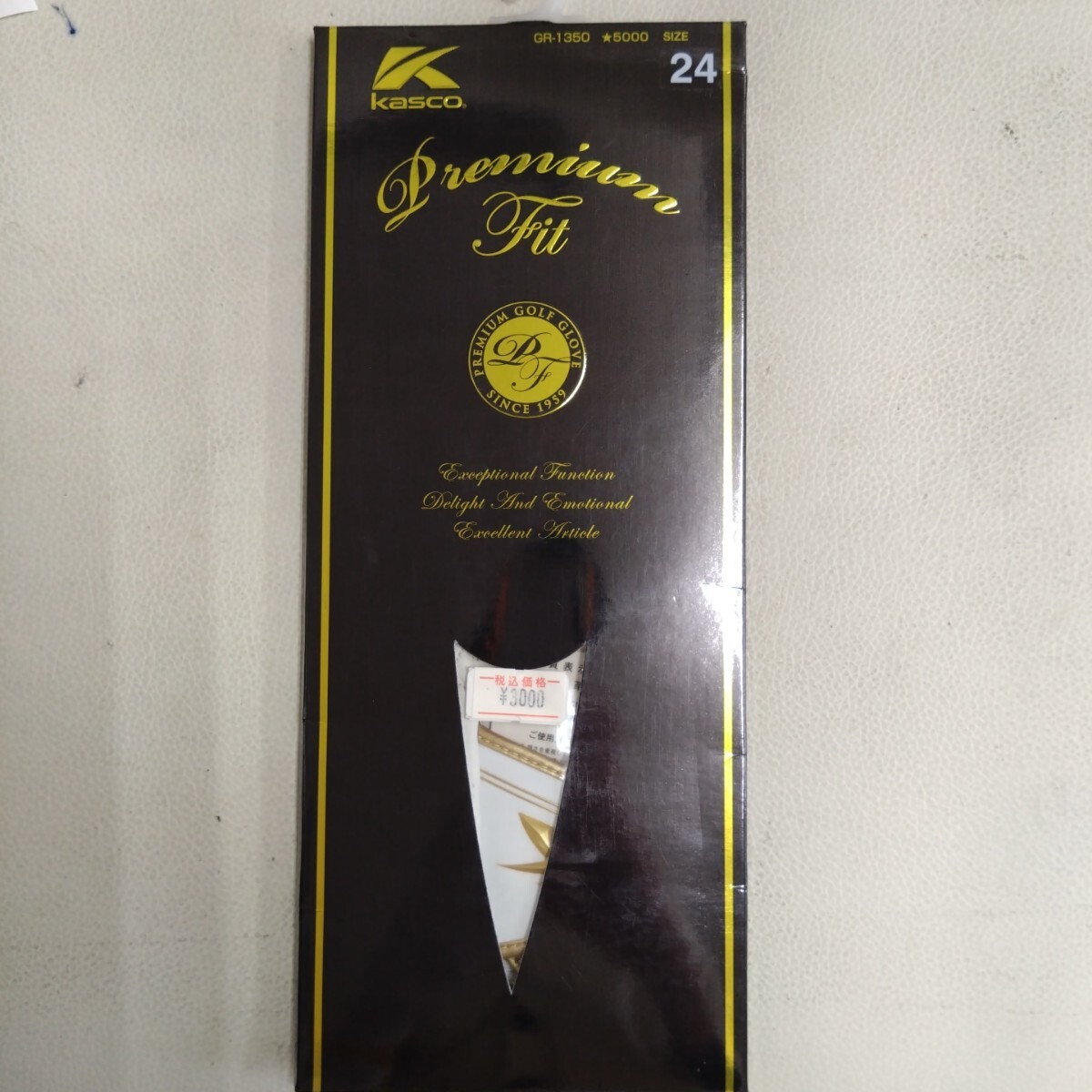 ゴルフグローブ(キャスコPremiumfit)24size ホワイト拍卖