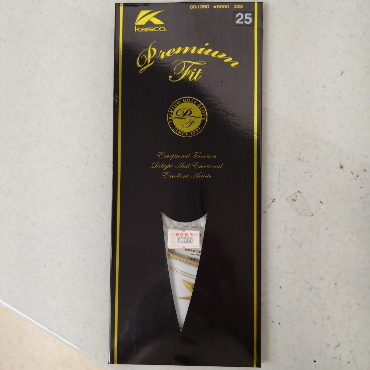 ゴルフグローブ キャスコPremiumfit 25サイズ ホワイト拍卖