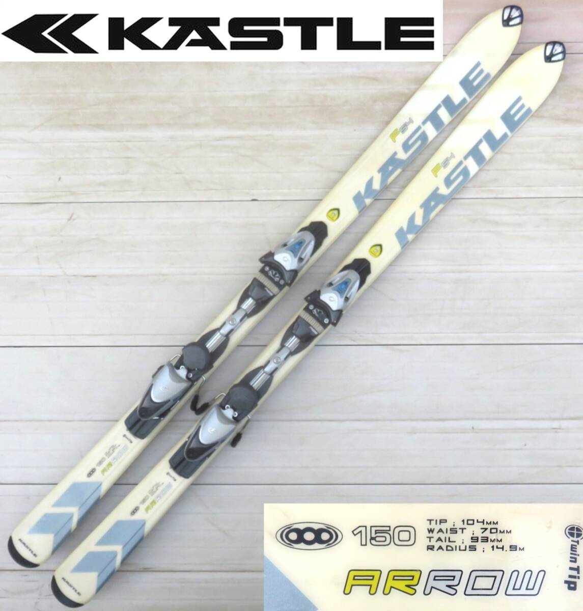 スキー☆KASTLE ARROW レジャースキー 150cm 拍卖