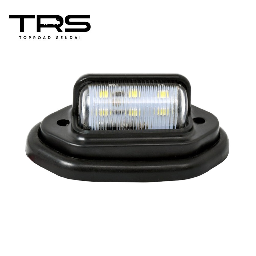 TRS LEDナンバー灯 小型 12/24V共用 ブラック ABS 310056拍卖