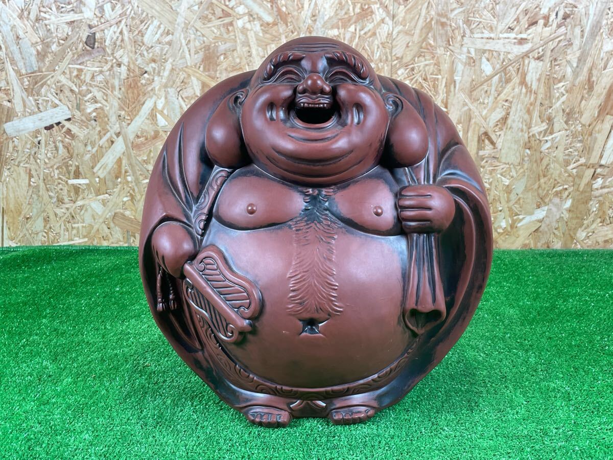 2B119 布袋様 七福神 布袋尊 縁起物 無病息災 商売繁盛 笑門福来 夫婦円満 置物 インテリア アンティーク 拍卖