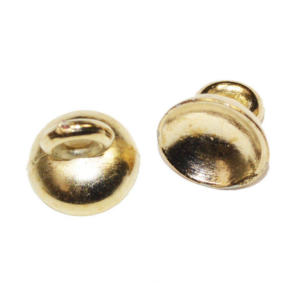 アクセサリーパーツ 金具 ペンダント ベル キャップ ホルダー 張り付け用 金色 ゴールドカラー 10コ入り CT173拍卖