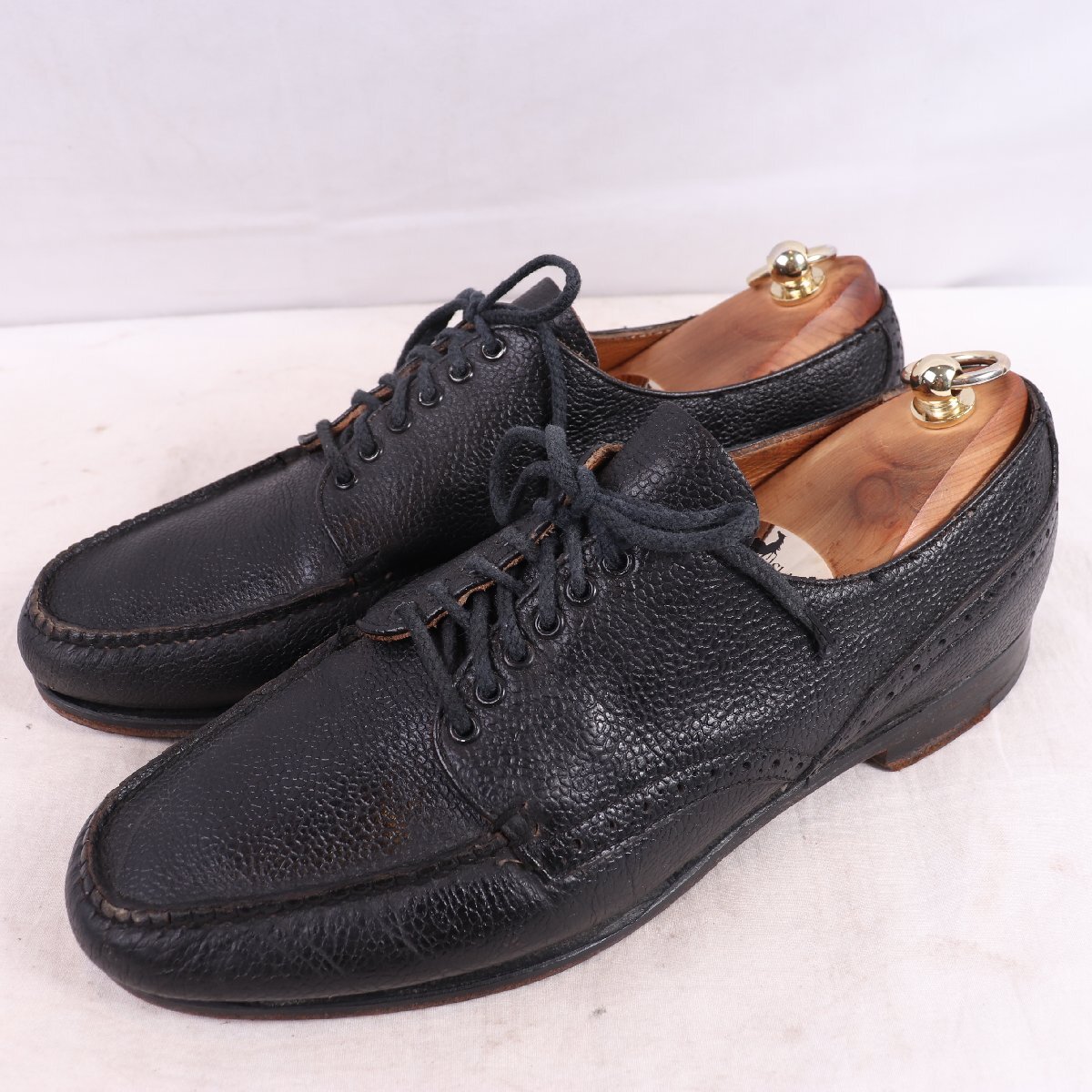 BASS SPOTOCASIN 9 1/2 D /27.0m~27.5cm 位 モカシン ローファー ブラック 黒/ヴィンテージ G.H.BASS WEEJUNS ジーエイチ バス 中古 ds4968拍卖