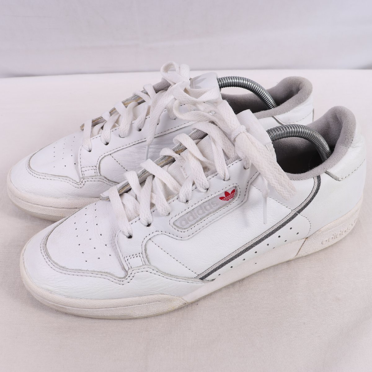 CONTINENTAL 80 27.5cm/adidas コンチネンタル 80 アディダス スニーカー 白 ホワイト グレー 中古 古着 メンズ ad5961拍卖