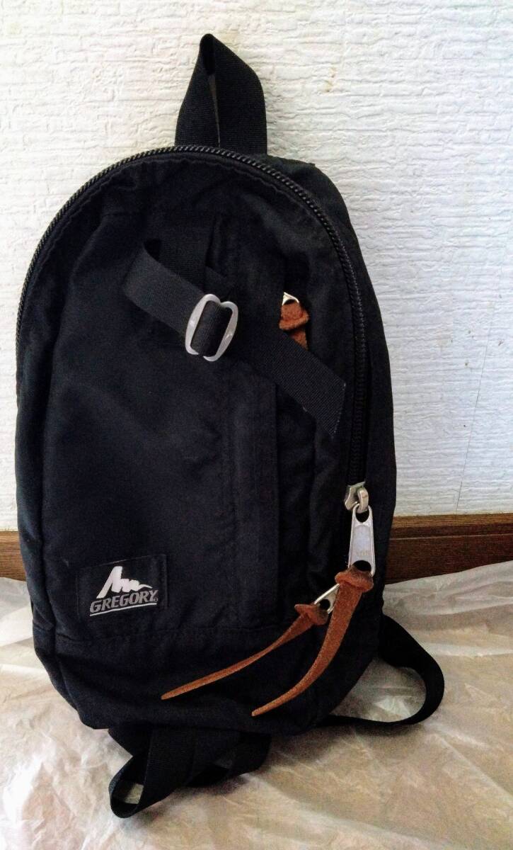 激レア!希少廃盤!旧ロゴ 【即決】グレゴリー/スリングバッグ スイッチスリング/ボディバッグ ショルダーバッグ/黒/送料660円~拍卖