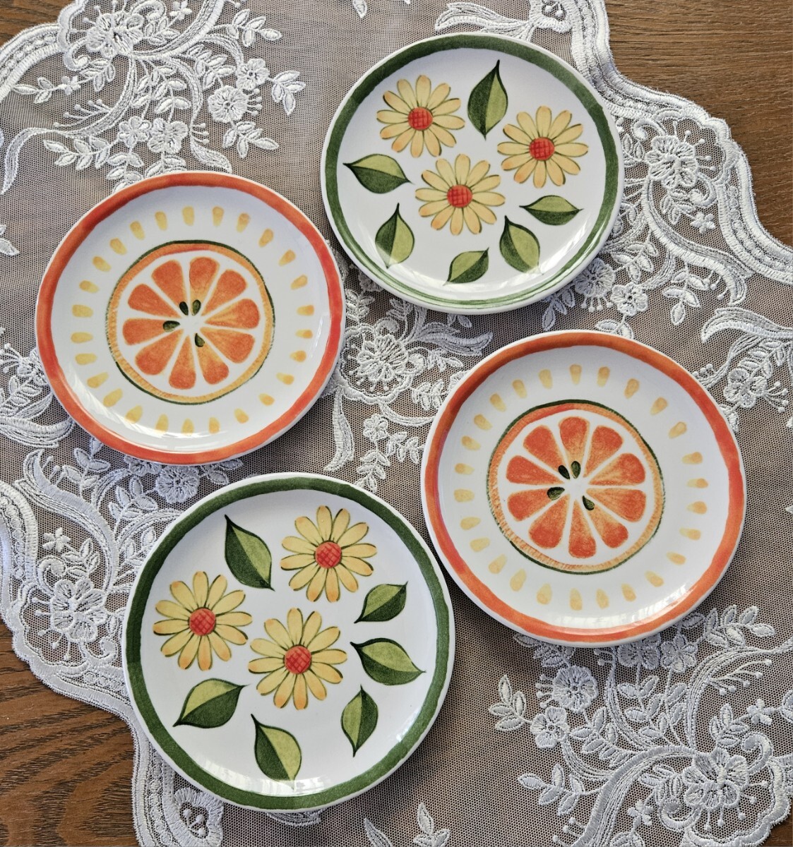 非売品 ミスド ミスタードーナツ 食器 スペイン風 皿 4枚セット 新品②拍卖