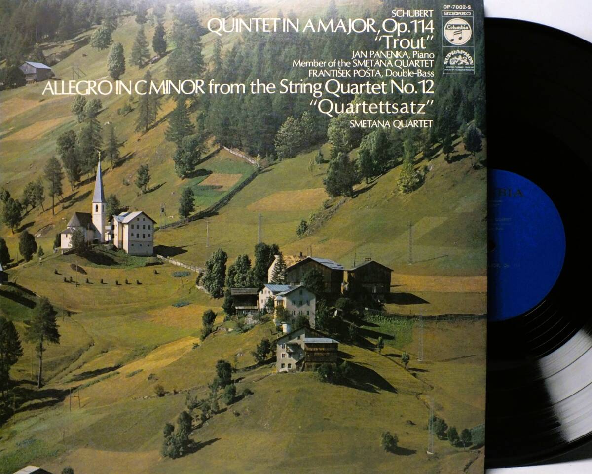 LP OP 7002-S 【ピアノ】ヤン・パネンカ シューベルト ピアノ五重奏曲 弦楽四重奏曲 スメタナ四重奏団【8商品以上同梱で送料無料】2502拍卖