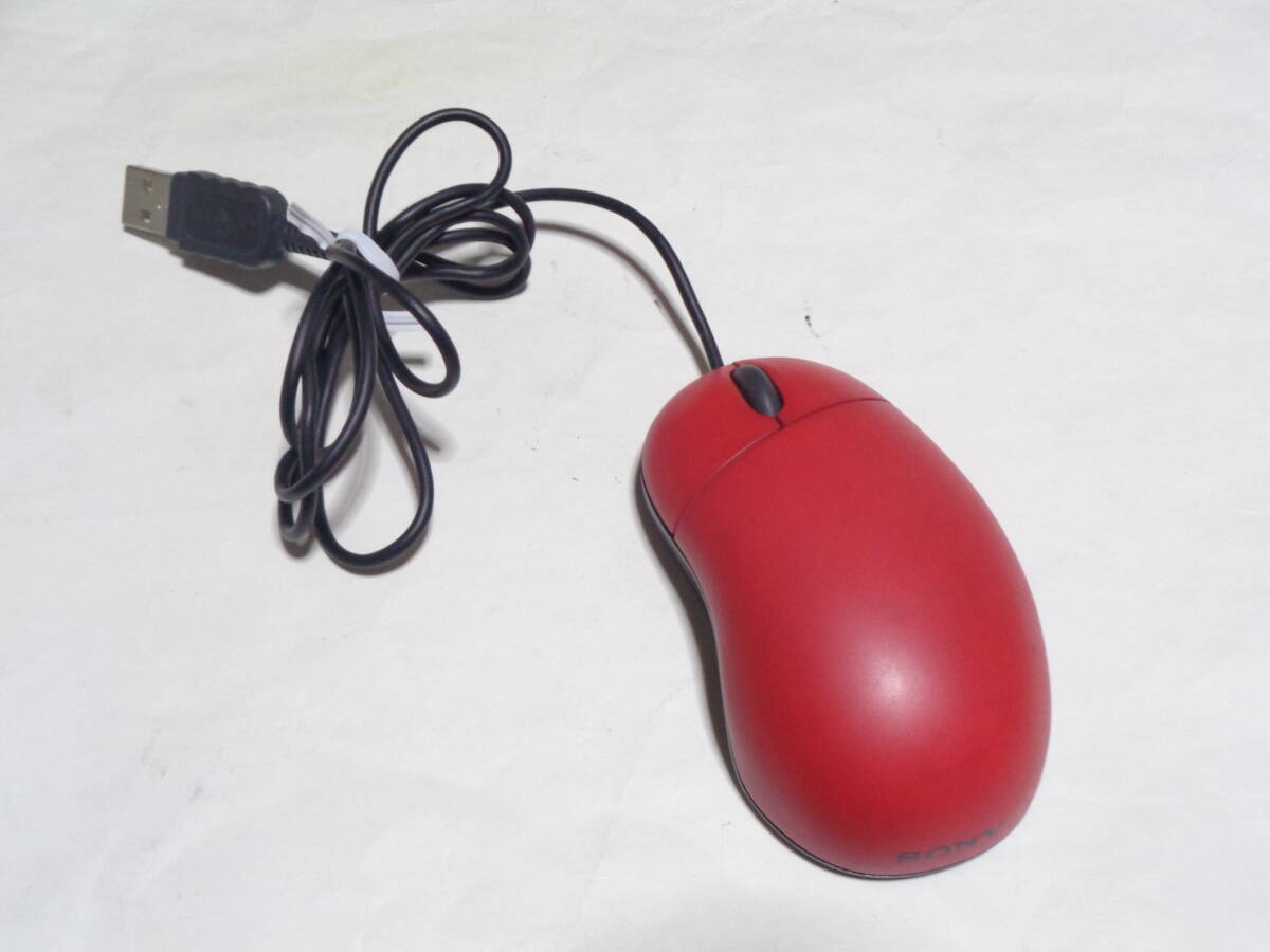 SONY ソニー 有線マウス SMU-C1(レッド)拍卖