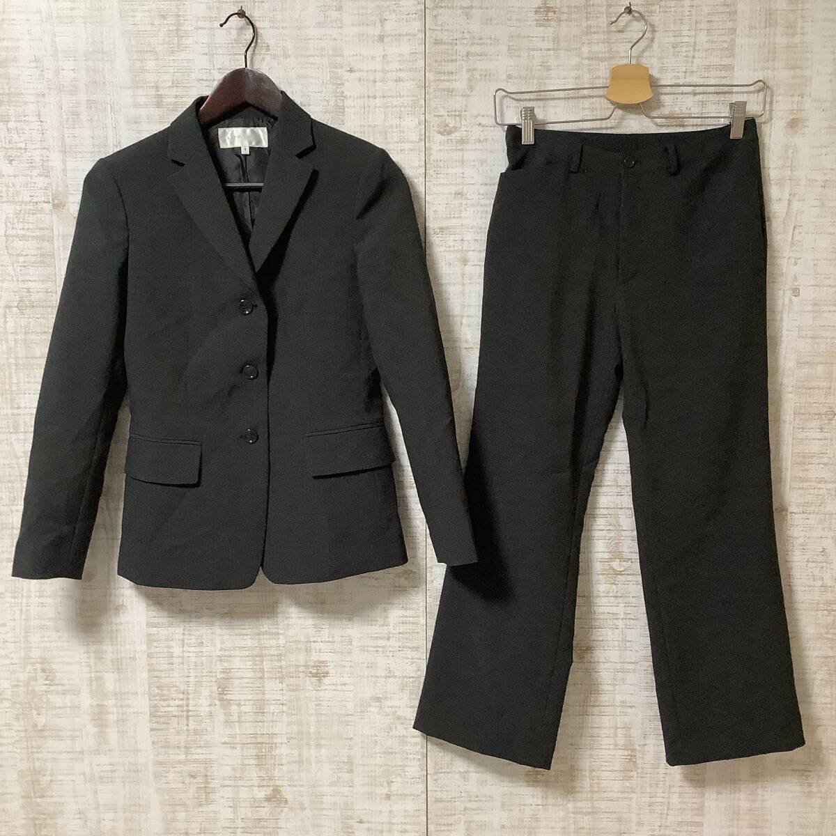 B-32◇ESPRITMUR | エスプリミュール ジャケット パンツ スーツ セットアップ グレー系 サイズ上下共に9拍卖