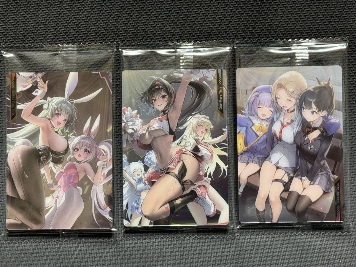 勝利の女神 NIKKE ウエハース3 プラカード No.002 No.003 No.004 未開封3枚セット ニケ イベントイラスト拍卖