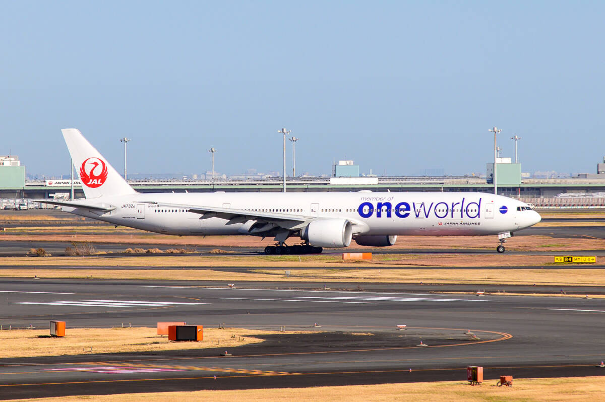 飛行機 デジタル 画像 ボーイング777 JAL ワンワールド塗装 7拍卖