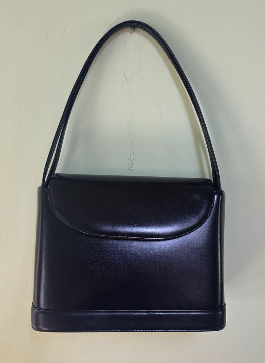 YUMI KATSURA 桂ユミ 黒革フォーマルハンドバッグ拍卖
