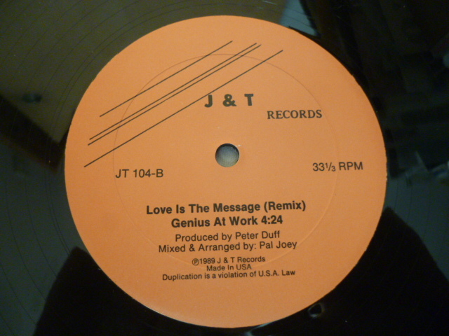 MFSB / Love Is The Message (Remix) レア HOUSE REMIX Pal Joey 12 Genius At Work 収録 試聴拍卖