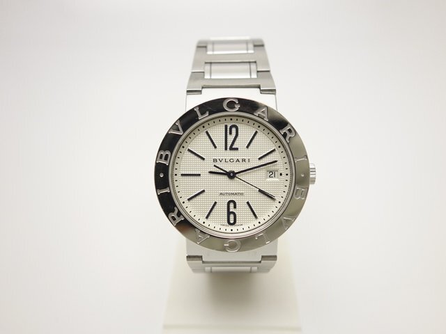 BVLGARI ブルガリ ブルガリブルガリ BB38S ホワイト文字盤 SS 自動巻き メンズ 時計 中古 送料無料【質屋出品】拍卖