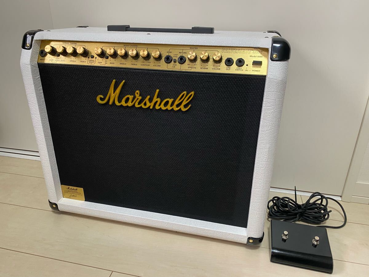 【美品.整備済み】マーシャル  VALVESTATE V80 model8080 ヤマハ20th限定品 白  Marshall リペア品拍卖
