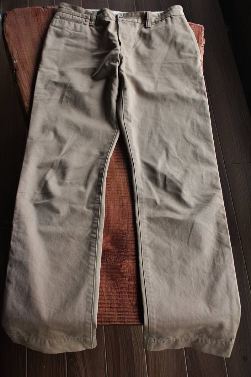 KATO AAA★/ 1940年代modelミリタリーチノパンツ31~32inch ベージュ★風合いと味わい★雰囲気あります拍卖