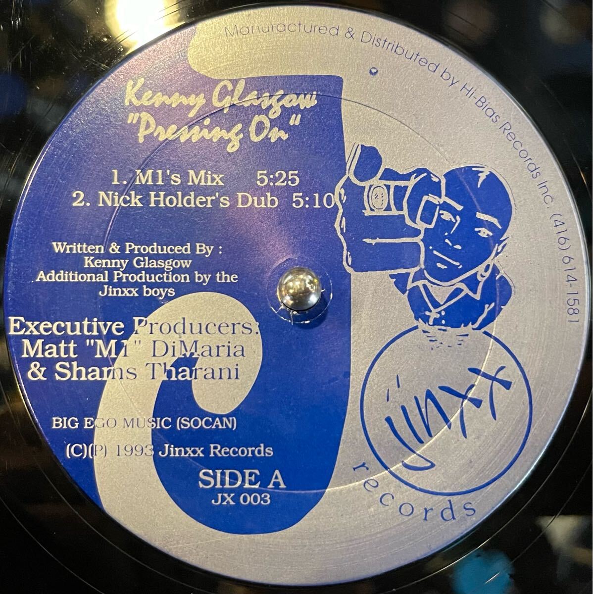 【Canada盤/Deep House/12】Kenny Glasgow Pressing On / 試聴検品済拍卖