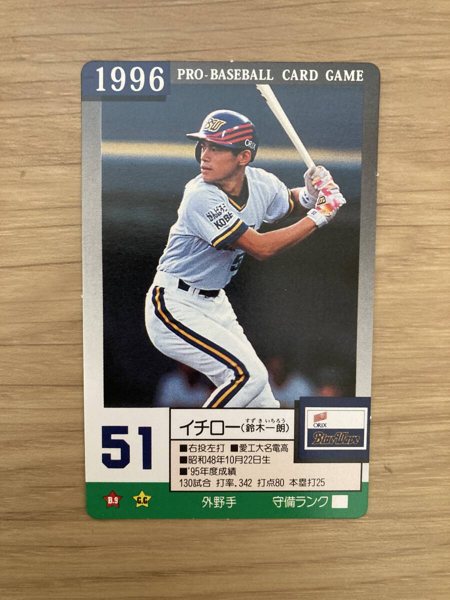 イチロー 鈴木一郎 野球カード タカラ 貴重 オリックス 1996年拍卖