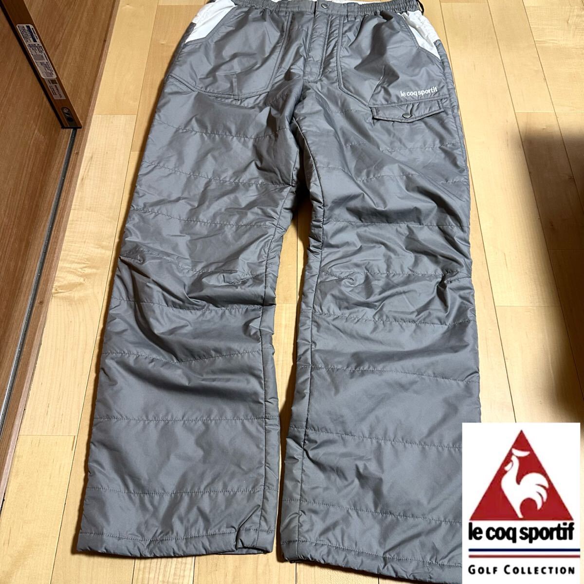 ルコックゴルフLL★中綿パンツ ウエスト84〜94 メンズ ロゴ刺繍 高級ゴルフブランド拍卖