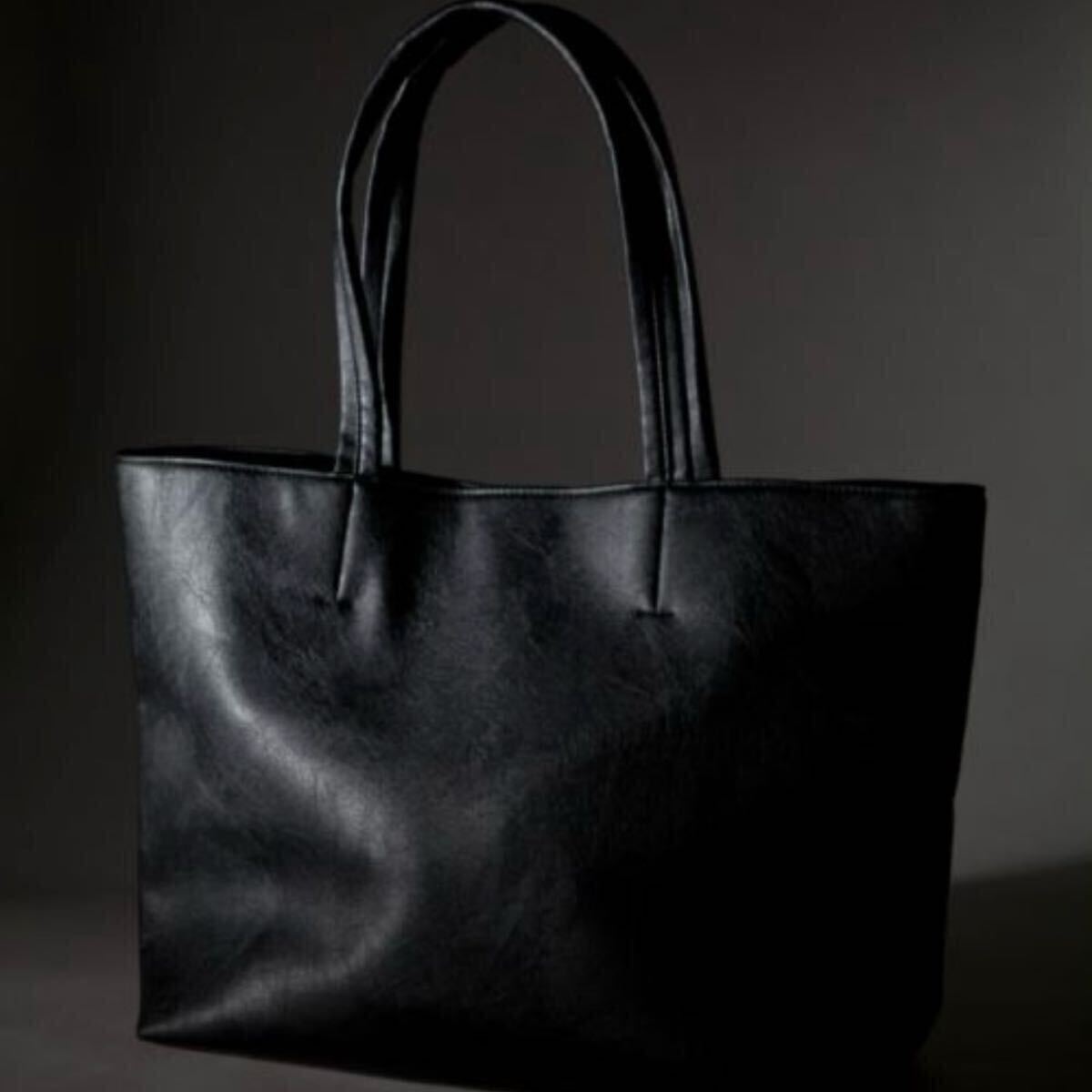 LHP Basic NeoLeather ToteBag ベーシック ネオ レザー トートバッグ ブラック拍卖