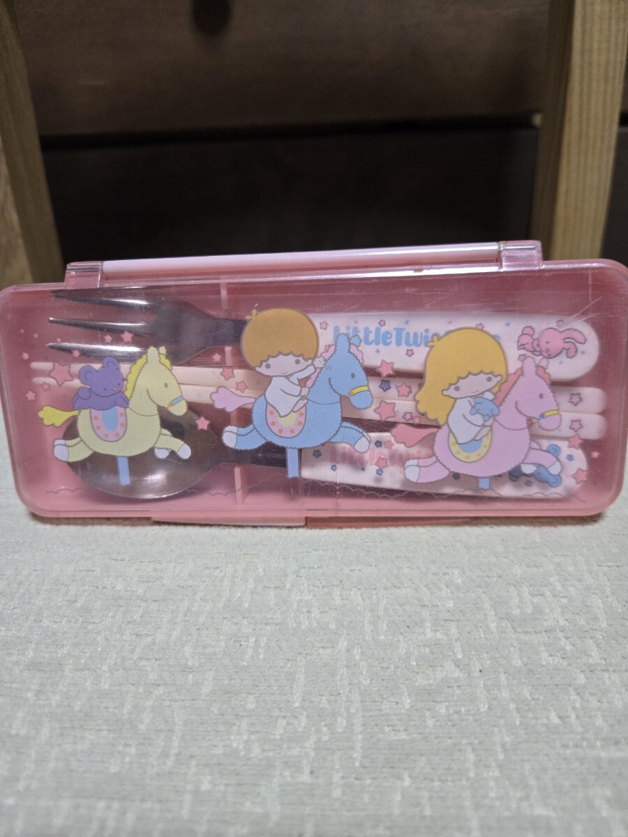 即決! キキララ 限定 当時もの カトラリー ケース 木馬 くまさん うさぎさん拍卖