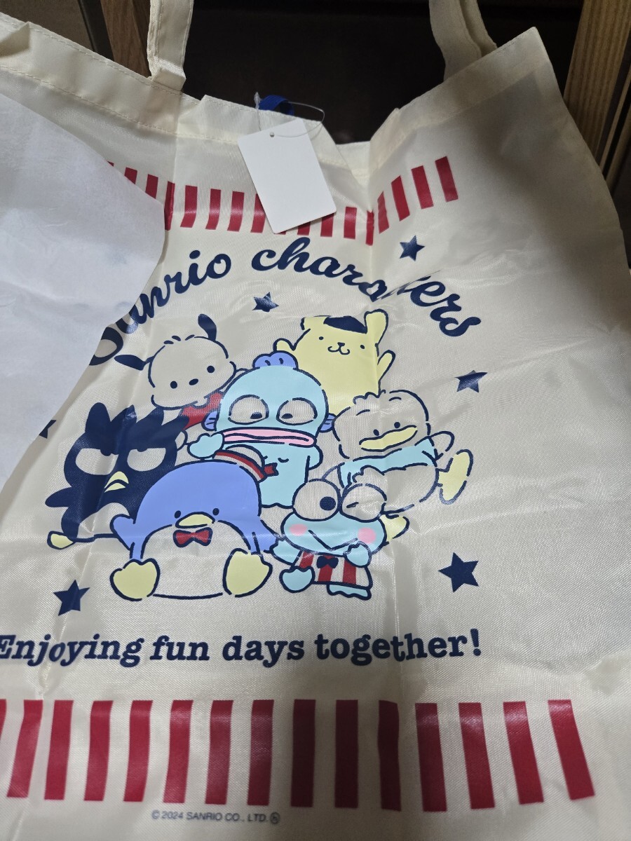 即決! サンリオ フレンドシップクラブ 限定 非売品 ポチャッコ ばつ丸 ハンギョドン プリン ペックル けろっぴ エコバッグ拍卖