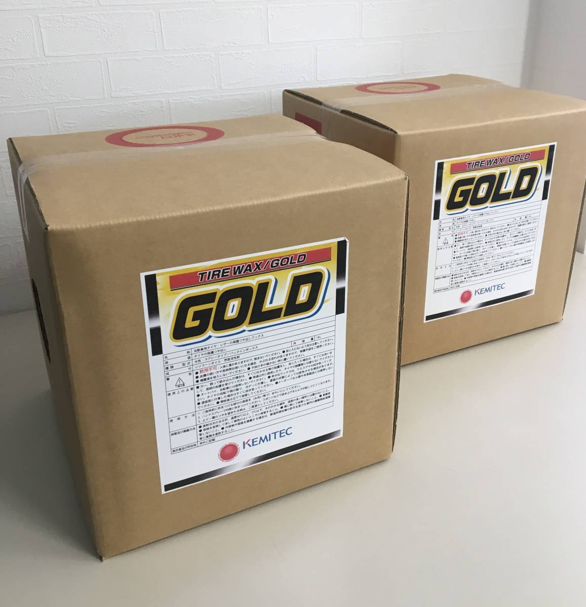 期間限定キャンペーン商品◆業務用タイヤワックス18L◆2点セット◆コック付き◆2拍卖