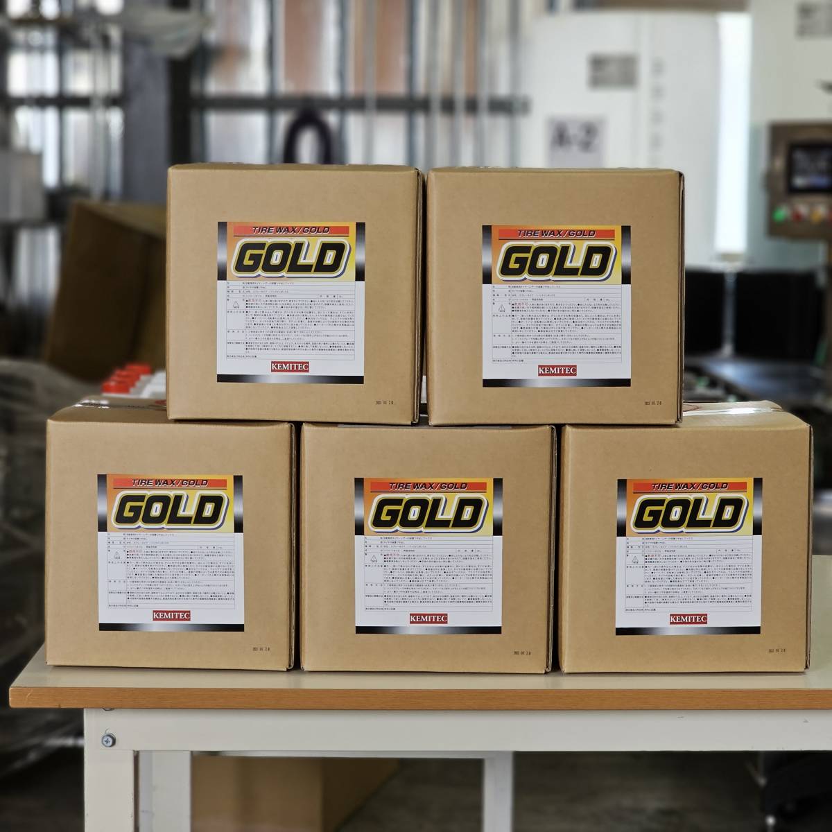 期間限定キャンペーン商品◆業務用タイヤワックス18L◆5ケースセット◆コック付き◆3拍卖