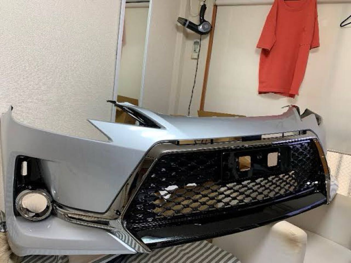 (新品)トヨタ マークX G’Sフロントバンパー GRX130 52119-22980グリル全部付き シルバー色 j拍卖