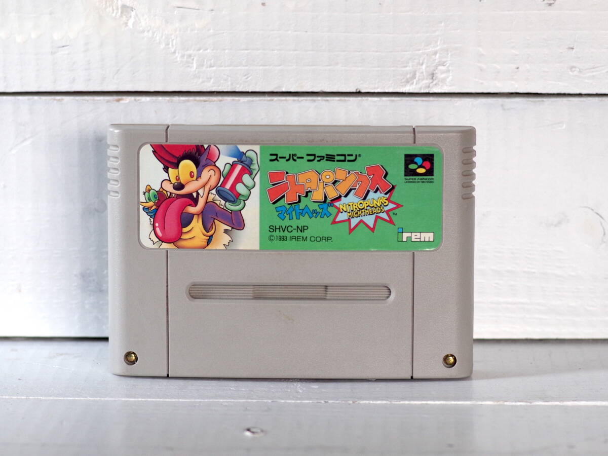 M11906【SFC】ニトロパンクス マイトヘッズ 動作確認OK!! エタノールで端子清掃済み スーパーファミコン ゆうメール150g 0702拍卖