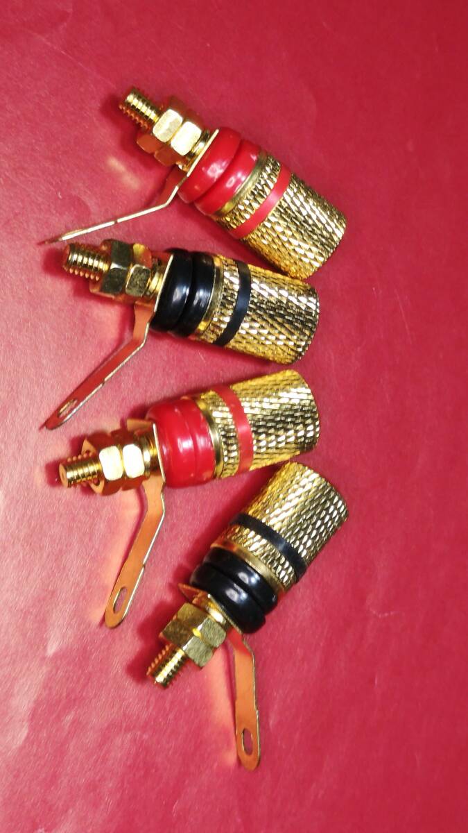 ♪♪バナナプラグ対応標準スピーカー端子4個セット④♪♪拍卖