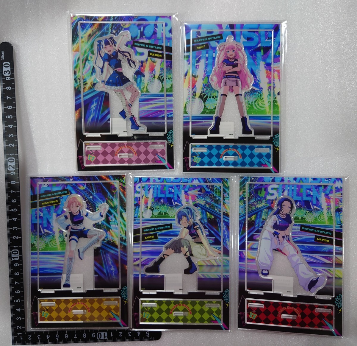 BanG Dream! バンドリ RAS PANDEMONIUM ジオラマアクリルスタンド 5種 チュチュ パレオ ロック レイヤ マスキング RAISE A SUILEN 0拍卖