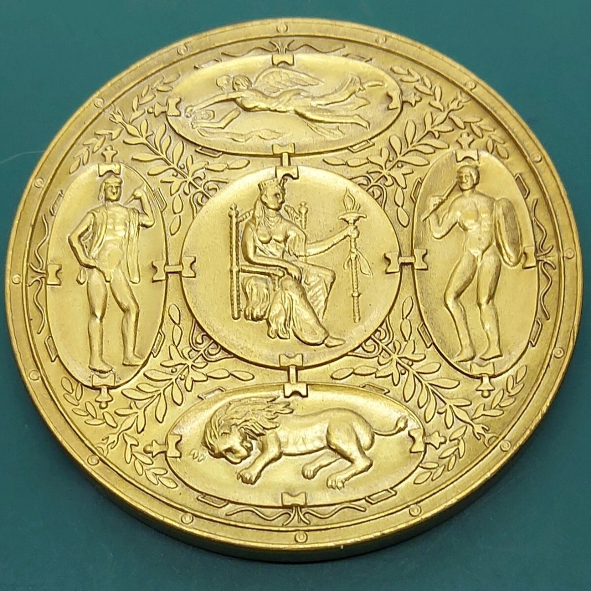 レトロメダル 昭和51年 浦河町 大型メダル 記念メダル拍卖