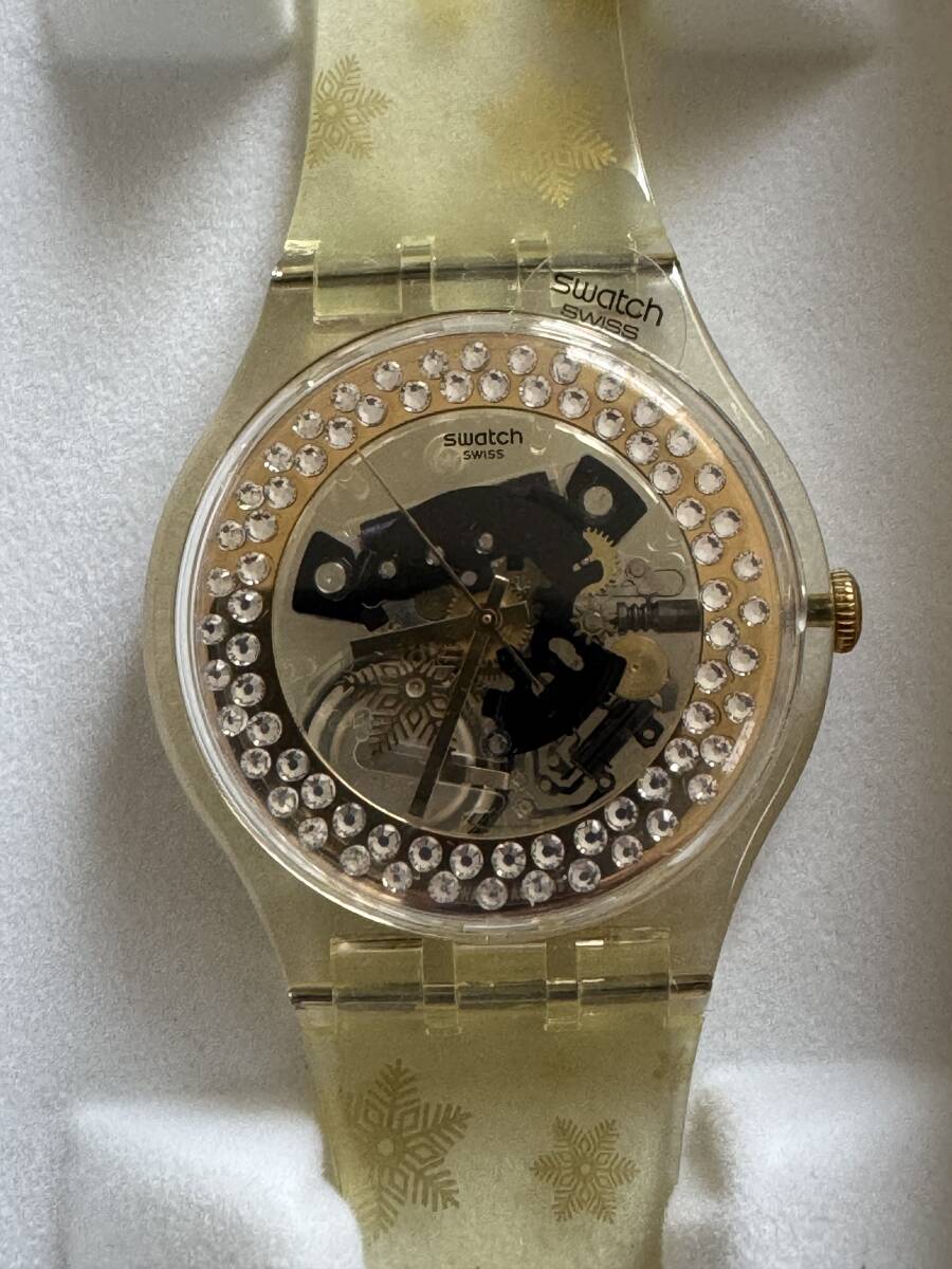【未使用品】SWATCH ORIGINAL SUOZ159S「SNOW YOUR TIME AWAY」(2012年)スウォッチ オリジナルジェント拍卖