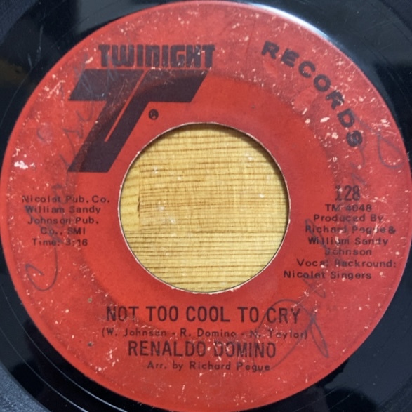 RENALDO DOMINO NOT TOO COOL TO CRY / NEVERMORE 45's 7インチ拍卖