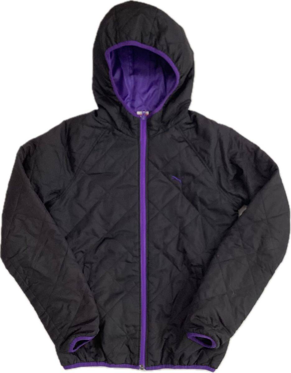 PUMA 中綿キルティングジップアップパーカー Lサイズ 送料無料拍卖