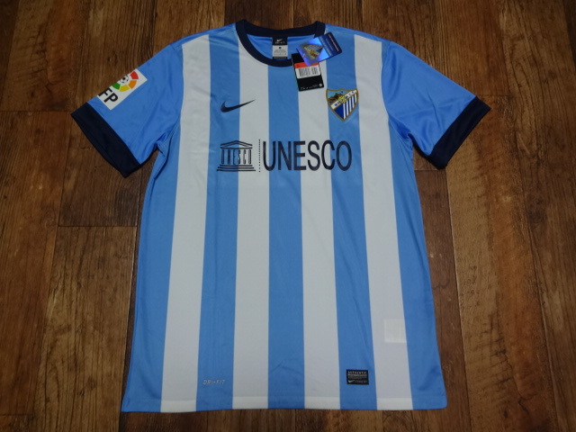 マラガ 正規品 ユニフォーム シャツ 2013/2014 ホーム Lサイズ 新品未使用タグ付き拍卖