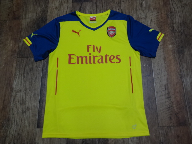 アーセナル 正規品 ユニフォーム シャツ 2014/2015 アウェイ Mサイズ 中古美品拍卖
