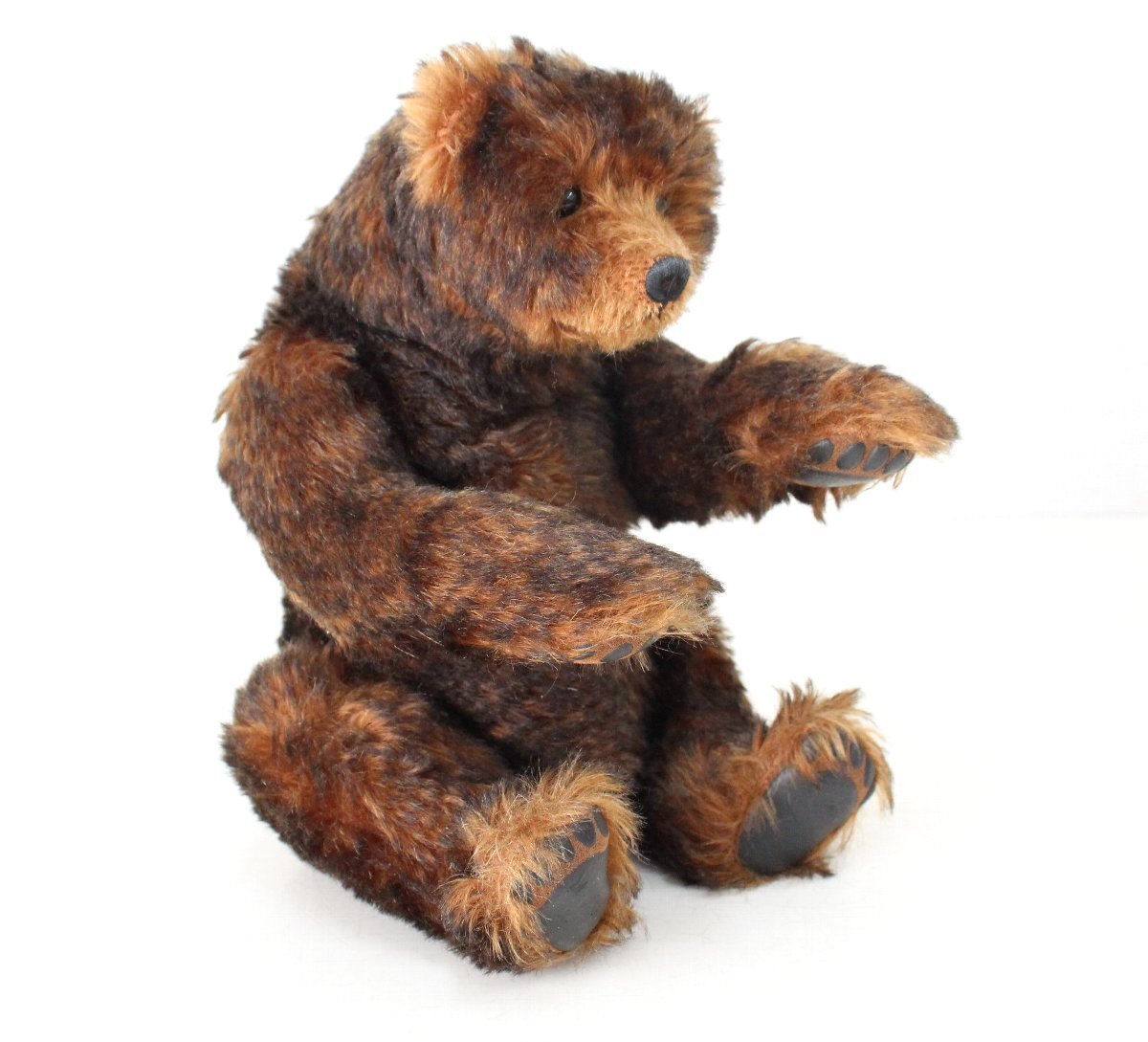 kp46■J&B. アッシュバーナー(英)作◆テディベア◆茶色◆高さ約23cm◆本物保証◆Jean and Bill Ashburner◆手作り作品拍卖