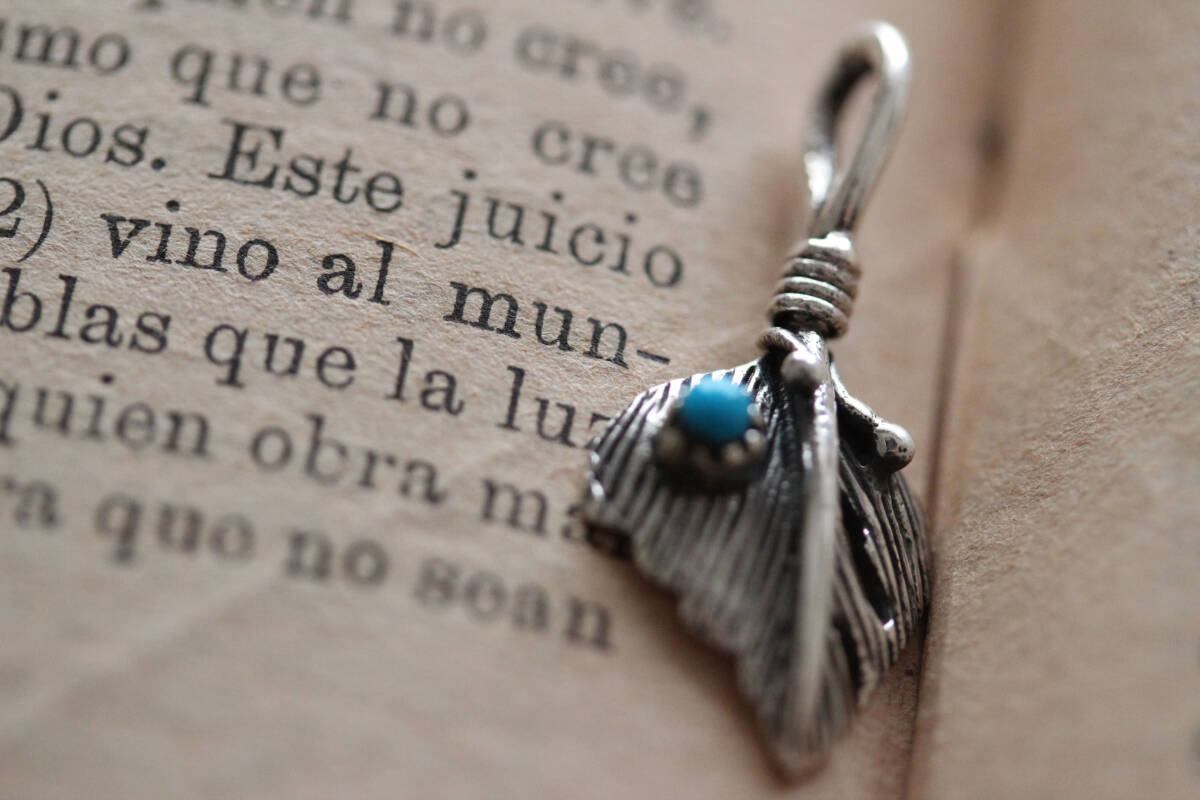 *シルバー925:ペンダントトップフェザー拍卖